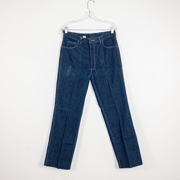 Bullock's Deadstock Vintage 80s Calvin Klein Western Denim Jeans size 34x30 - Picture 1 of 13